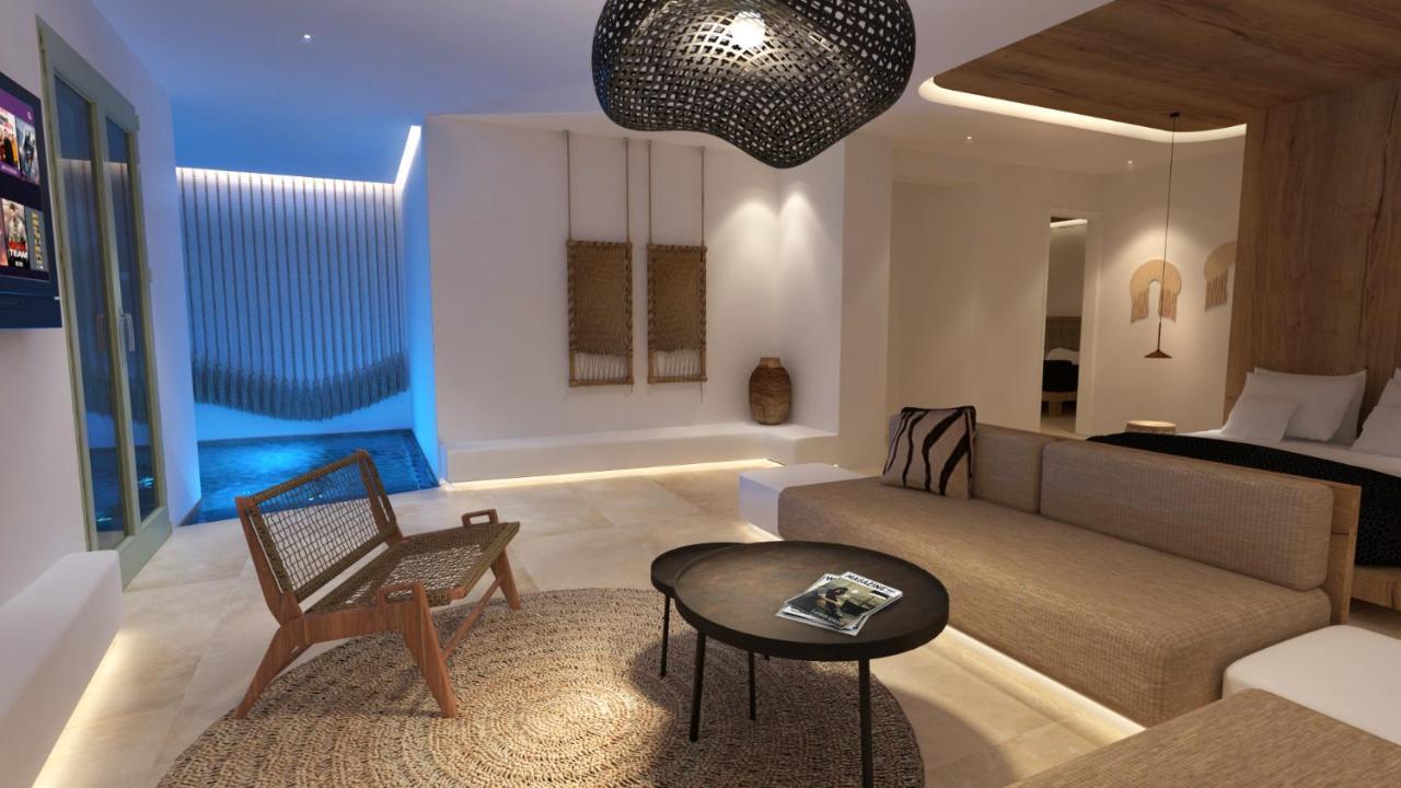 Suite Familiare Premium con Vasca Idromassaggio Coperta e Vista Mare